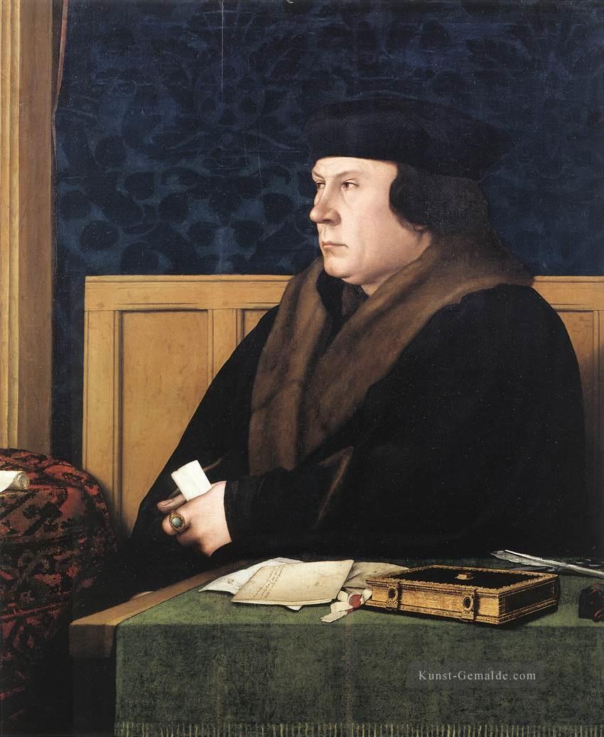 Porträt von Thomas Cromwell Renaissance Hans Holbein der Jüngere Ölgemälde